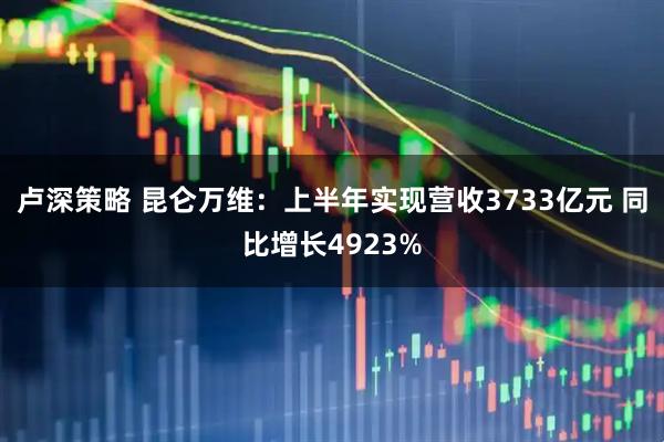 卢深策略 昆仑万维：上半年实现营收3733亿元 同比增长4923%